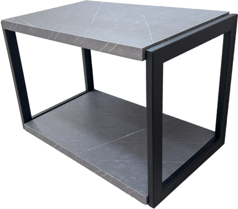 PVC МЕБЕЛ ЗА БАНЯ SOFIA CONCRETE С ЧЕРНА РАМКА